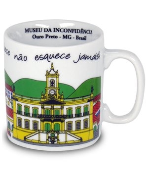 Caneca Reta Cerâmica