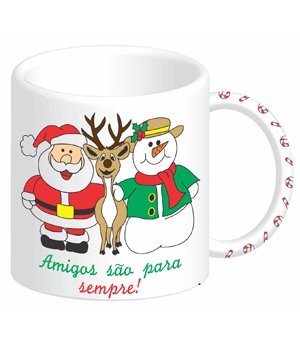 Caneca Reta Porcelana