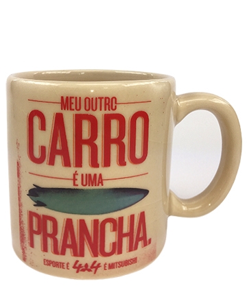 Caneca Reta Cerâmica